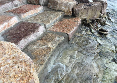 Grouted Stone Steps